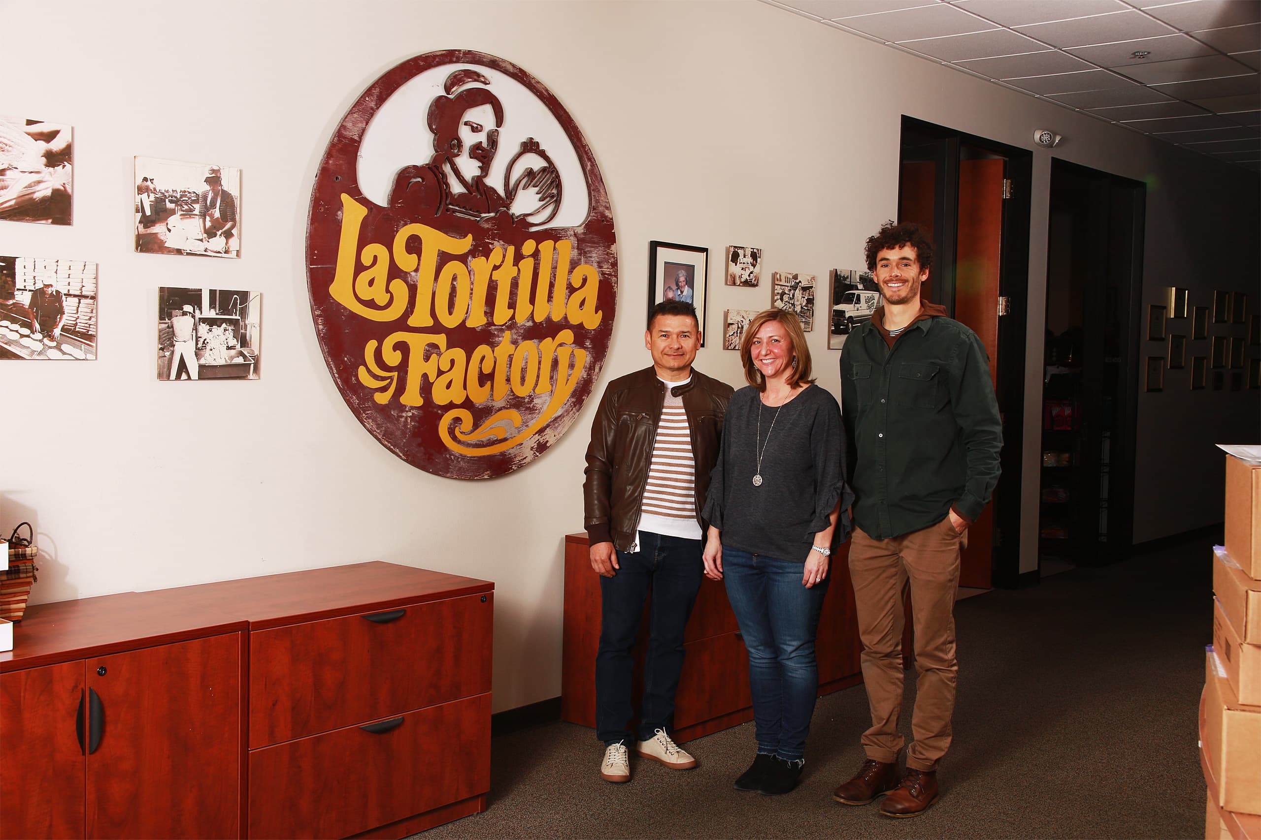 Sam Weeks with the La Tortilla Owners